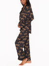 Classic PJ Set in Black Catwalk Silky