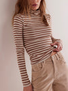 Good Good Turtle Stripe in Otter & Tea