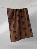Witch's Cat Tea Towel