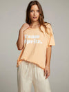 Team Spritz Graphic Tee in Peach Quartz