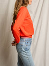 Alexi French Terry Sweatshirt in Tomato