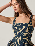 Vinya Dress in Navy Sketch