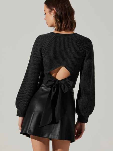 Kailee Strapless Sweater in Off White