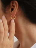 Cere Twisted Hoops