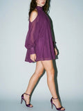 Showgirl Shimmy Dress in Magenta