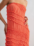 Saturday Scrunch Maxi Dress in Citrus
