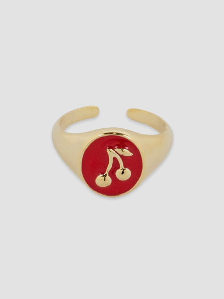 Cherry Signet Ring