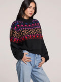 Emilia Fairisle Sweater in Black