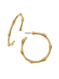 Bamboo Hoop Earrings