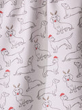 Festive Doxies Tea Towel