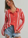 A Right To Cardi Sweater in Red