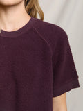 Ziggy Short Sleeve Sweatshirt in Cherry Lacquer