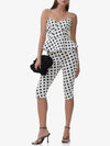 Merida Top in White Coin Dot
