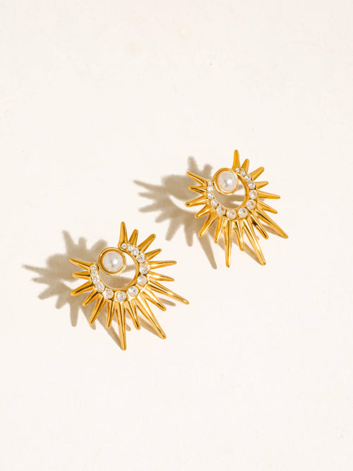 Kindred Pearl Sunburst Earrings