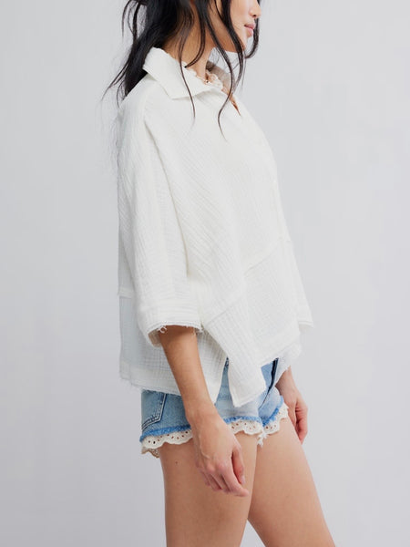 Happy Days Top in Clean Ivory