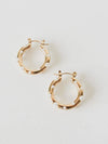 Camille Pearl Hoop Earrings