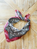 Retro Paisley Scarf in Dusty Pink
