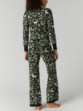 Soft Season Sweater Set in Green Combo