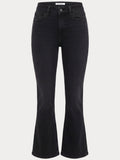 Soft Tech Good Legs Crop Mini Boot Jeans in Black442