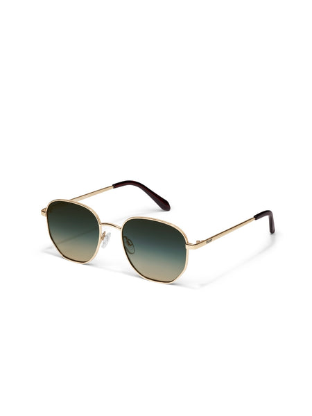 Big Time Sunnies in Gold & Palm Taupe