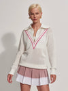 Savannah Knit in White Cashmere Rose