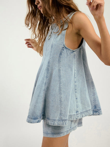 Cassius Denim Set in Bleachout