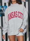 KC Flip It & Reverse It Sweatshirt in Heather Grey