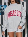 KC Flip It & Reverse It Sweatshirt in Heather Grey