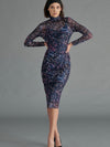 Vivienne Dress in Blue Multi