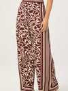 Eva Pants in Brown Tropical