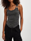 Jamie Buckle Tank in Black