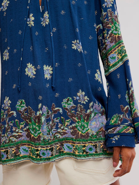 Bridgette Tunic in Deep Indigo Combo
