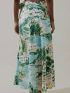Piti Town Wrap Skirt in Aqua