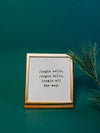 Mini Holiday Frame in Jingle Bells