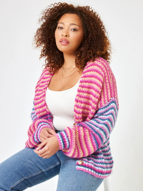 Lido Cardigan in Miami Tides