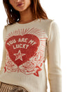 Lucky Locket Tee in Ivory