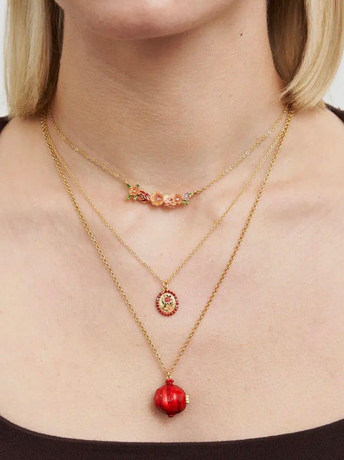 Pomegranate Locket Necklace