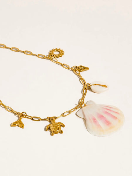 Ibiza Seashell Charm Necklace