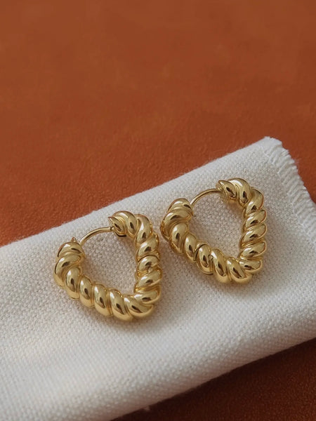 Prudence Heart Earrings