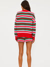 Callie Sweater in Ruby Stripe