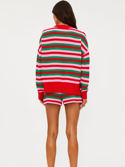 Callie Sweater in Ruby Stripe