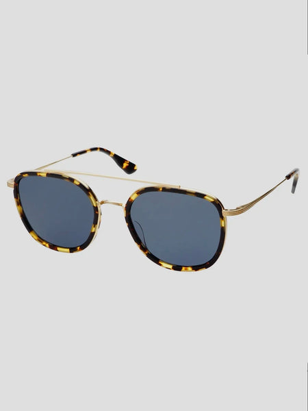 Stella Octagonal Sunglasses in Grey Tortoise