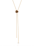 Solstice Bolo Necklace in Tiger's Eye