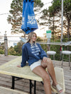 Docking The Boat Sweatshirt in Blue