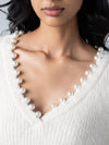 Morning Dew Pearl Sweater in Cream