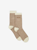 Ormand Plush Stripe Sock in Roasted Pecan