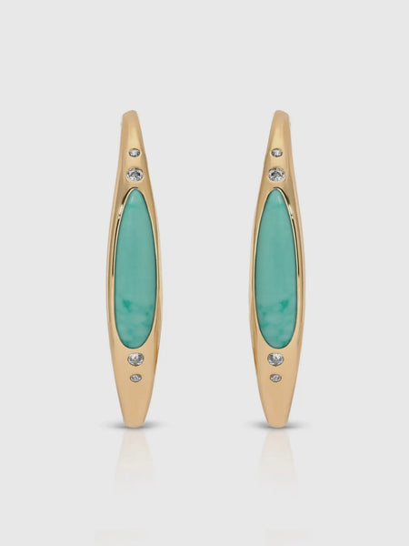 Turquoise Solstice Hoops