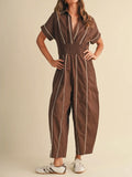 So Jealous Jumpsuit in Brown