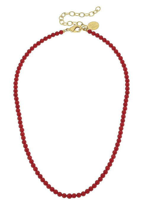 Alys Necklace in Red Coral