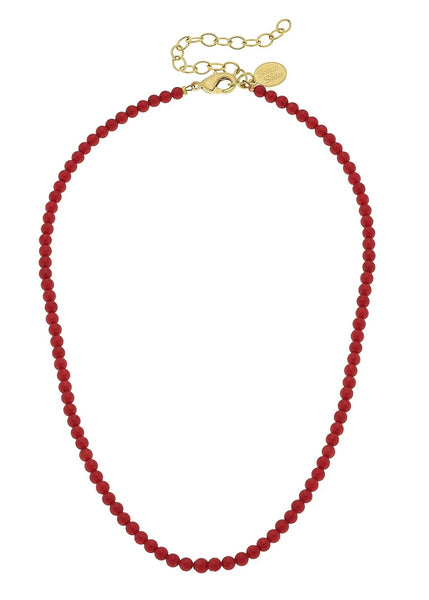 Alys Necklace in Red Coral